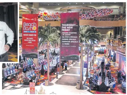  ?? PHOTOS BY AP ?? This Jan 31, 2018 photo shows part of the casino floor at the Tropicana in Atlantic City.