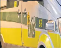  ?? COLIN MACLEAN/JOURNAL PIONEER ?? An Island EMS ambulance sits in its bay at the company’s Summerside base.