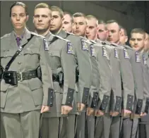  ??  ?? DWINDLING: The State Police has been hiring fewer troopers even as more than 1,000 have retired from its ranks.