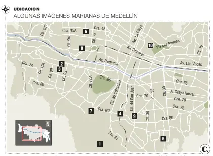  ?? Fuente: Concurso Metropolit­ano de Vírgenes Eh Avemaría. Infografía: EL COLOMBIANO © 2017. PA (N4) ??