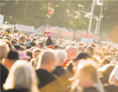  ?? ?? Publik vid den senaste Sweden Rock-festivalen 2019.