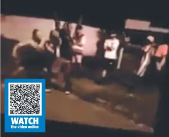  ??  ?? Footage has emerged of a fight in Vincent on Sunday night.