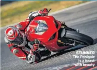  ??  ?? STUNNER The Panigale is a beast with beauty