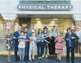  ?? TINLEY PARK CHAMBER OF COMMERCE ?? The Tinley Park Chamber of Commerce holds a ribbon-cutting for Theory Physical Therapy on Oct. 20.