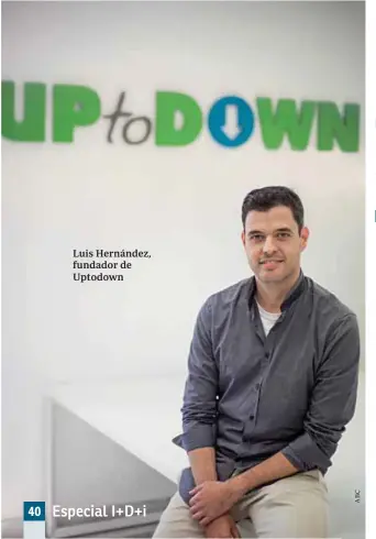  ??  ?? Luis Hernández, fundador de Uptodown