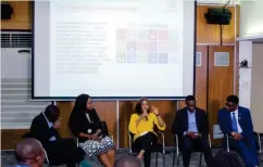  ??  ?? Panelists at a seminar on the SDGs during the 2019 Access Bank Sustainabi­lity Week