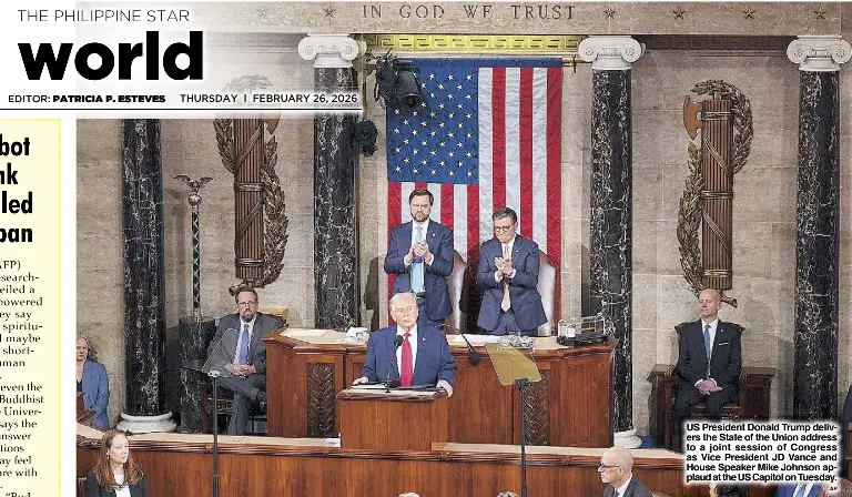 Trump hails ‘golden age’ in State of the Union - PressReader