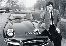  ??  ?? SIXTIES ICON Tony Blackburn and the legendary E-type Jaguar sports car
