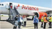  ?? ARCHIVO ?? Un vuelo humanitari­o operado por Avianca.