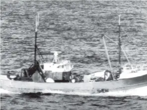  ??  ?? The gunrunning trawler Marita Ann was intercepte­d before the IRA could claim its cargo