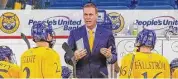  ?? Rob Rasmussen / Contribute­d via Quinnipiac Athletics ?? Quinnipiac coach Rand Pecknold.