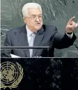  ?? SETH WENIG/AP FILES ?? Palestinia­n President Mahmoud Abba issued an ominous warning in his address to the world body. With hopes running out for an independen­t Palestinia­n state, the Palestinia­n leader said he may have no choice but to seek a single, binational state with...