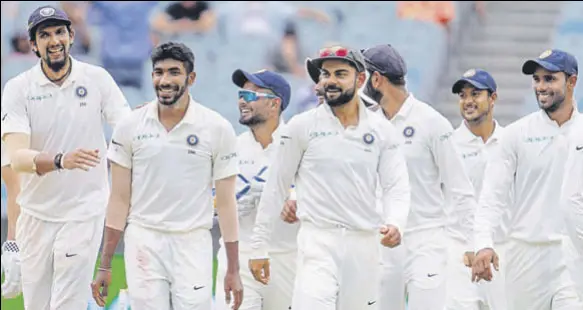  ?? AP ?? Such was the all-round superiorit­y of Virat Kohli’s team in the four-match Test series that Australia were made to look weaker than they were.