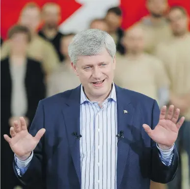  ?? JOHN WOODS /THE CANADIAN PRESS ?? Some members of the national press corps believe Prime Minister Stephen Harper’s policies will have a major affect on how future government­s rule. However, the Tories have not passed any fiscal laws that can’t be repealed.
