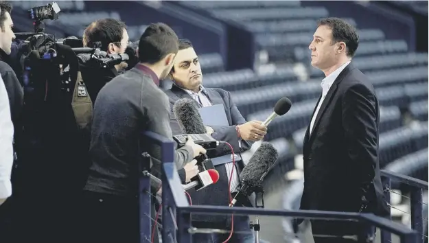  ??  ?? 0 Malky Mackay, right, is expected to be named today as the SFA’S new performanc­e director, with wide-ranging responsibi­lities for the future of football in Scotland.