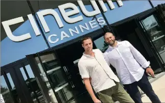  ?? (Photo A.C.) ?? Sébastien Aubert et Akaki Popkhadze : et si leur film faisait l’avant-première au Cineum un jour ?