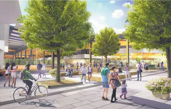  ??  ?? An artist’s impression of how the Ormiston town centre will look when it is completed, which is expected to be between 2019 and 2022.