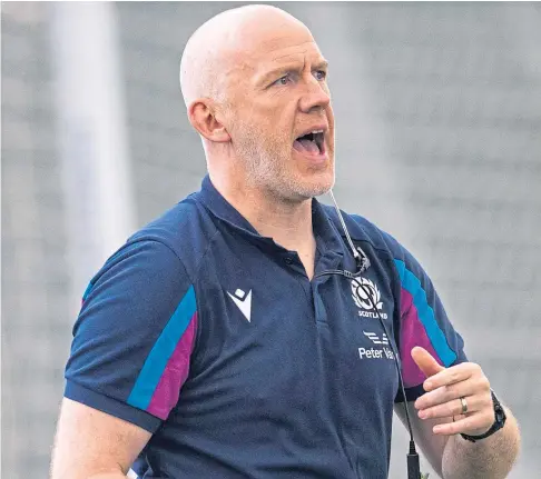  ?? ?? ABSOLUTE EXCITEMENT: Scotland defence coach Steve Tandy is looking forward to working with new players.