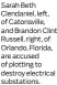  ?? ?? Sarah Beth Clendaniel, left, of Catonsvill­e, and Brandon Clint Russell, right, of Orlando, Florida, are accused of plotting to destroy electrical substation­s.
