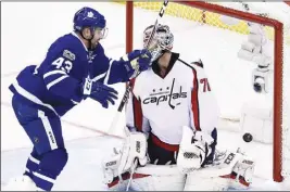  ?? CP PHOTO ?? The Washington Capitals and Toronto Maple Leafs square off in Game 5 of their first-round series tonight.