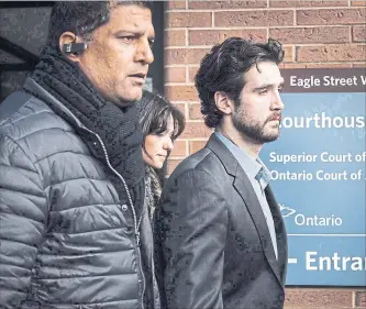  ?? CHRISTOPHE­R KATSAROV
THE CANADIAN PRESS ?? Marco Muzzo, right, killed three children and their grandfathe­r while driving drunk, is scheduled for a parole hearing on Nov. 7.