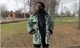  ?? Photograph: The Washington Post/Getty Images ?? Hanif Abdurraqib outside of Scottwood elementary school in Columbus, Ohio, this month.