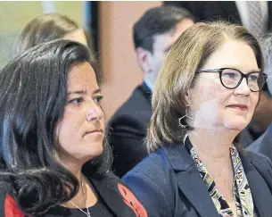  ?? SEAN KILPATRICK THE CANADIAN PRESS FILE PHOTO ?? If a Liberal government aiming to improve the lives of women and Indigenous people did not suit Jody Wilson-Raybould and Jane Philpott, asks Heather Mallick, what government would?
