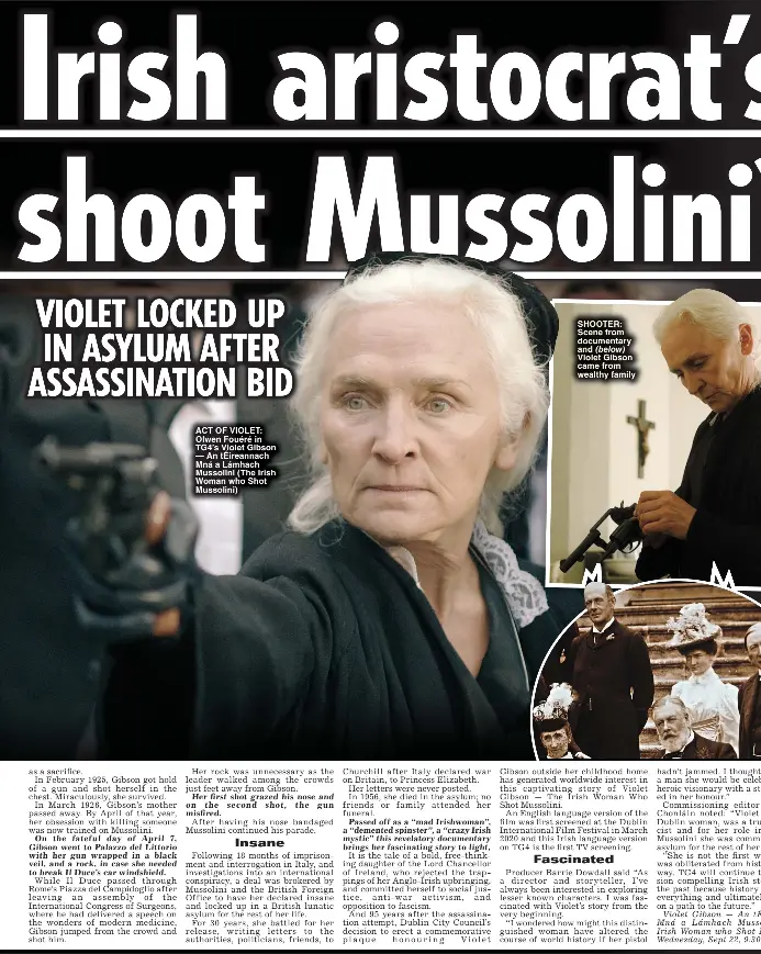 Irish aristocrat's shoot Mussolini? - PressReader