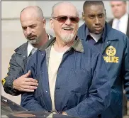  ?? AP file photo ?? Tony Alamo, shown leaving the Texarkana courthouse after he was convicted in 2009, was born in Joplin, Mo. His parents named him Bernie Lazar Hoffman.