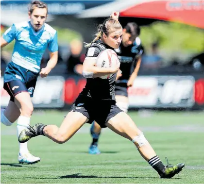  ?? Photo / worldrugby.org ?? Michaela Blyde in confident the Black Ferns Sevens can find enough competitio­n in this part of the world.