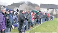  ??  ?? Great turnout Around 200 Blairgowri­e supporters travelled to Dundee