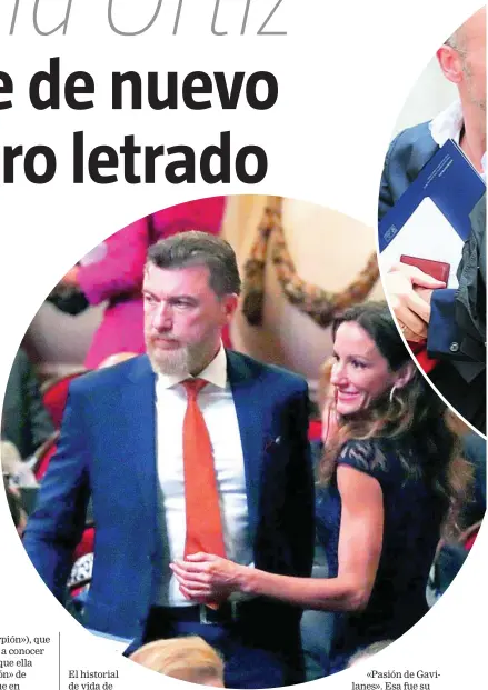  ??  ?? Telma Ortiz junto a Robert Gavin Bonnar en la entrega de los Premios Princesa de Asturias, en octubre de 2019