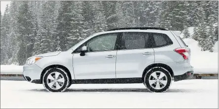  ?? — PHOTOS: SUBARU FILES ?? Subaru fans have been asking for a “Forester WRX,” but the 2016 model is a bit shy.