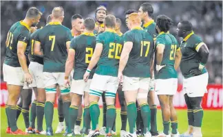  ?? PHOTO: GALLO ?? The Springboks are considered to be too white, according to a new report on transforma­tion.