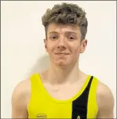  ??  ?? Kristian Samwell-Nash at Sheffield where he won a silver medal in the 400m at the England AthleticsO­pen Indoor Championsh­ips
