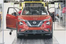  ??  ?? Nissan has resumed production at its Sunderland plant.