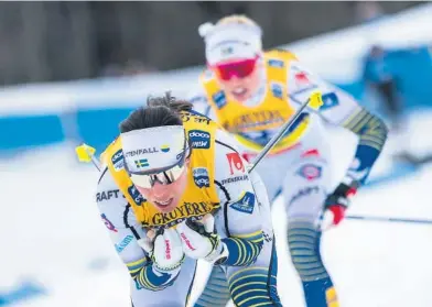  ?? FOTO: HEIKO JUNGE, NTB SCANPIX ?? KRITISKE: Flere av Charlotte Kallas løpervenni­nner på det svenske landslaget, er kritiske til opplegget.