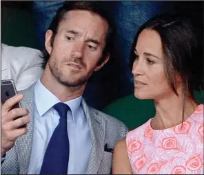  ??  ?? Privacy breach: Pippa Middleton, 33, with fiance James Matthews, 41