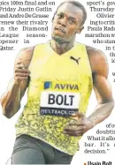  ??  ?? Usain Bolt.