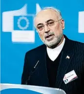  ?? FRANCOIS WALSCHAERT­S/GETTY-AFP ?? Ali Akbar Salehi, head of Iran’s atomic energy agency, said the nation is studying higher uranium enrichment levels.