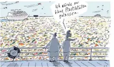  ?? FOTO: NEL/MISEREOR ?? Karikature­n wie diese sollen in der Ausstellun­g gezeigt werden, die am 9. Januar mit einer Vernissage eröffnet wird.