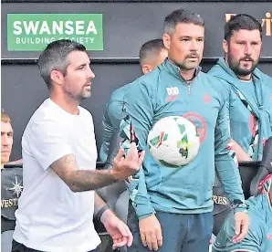  ?? ?? Darren O’dea has worked his way up to being assistant head coach to Alan Sheehan in the Swansea dugout.