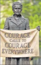  ?? GETTY IMAGES ?? ■
The right message: A statue in London of suffragist and feminist icon Millicent Fawcett
