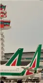  ?? ANSA ?? Alitalia.Aerei della compagnia