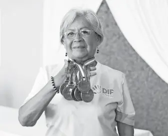  ?? ?? Ernestina López ganó 5 medallas para el equipo lagunero