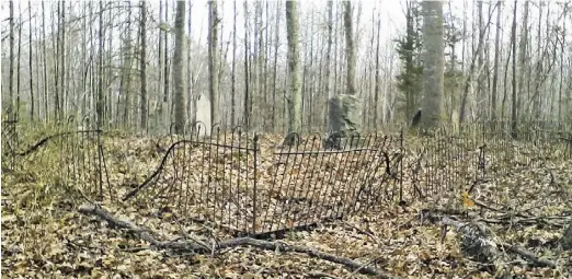  ?? CEMETERY AND GRAVESTONE PHOTOS BY DEBORAH L. NAPIER; HISTORICAL PHOTOS COURTESY OF THE HUGHES FAMILY ?? The Spindle Cemetery remains intact, 177 years after the first burials in the graveyard east of Battle Mountain.