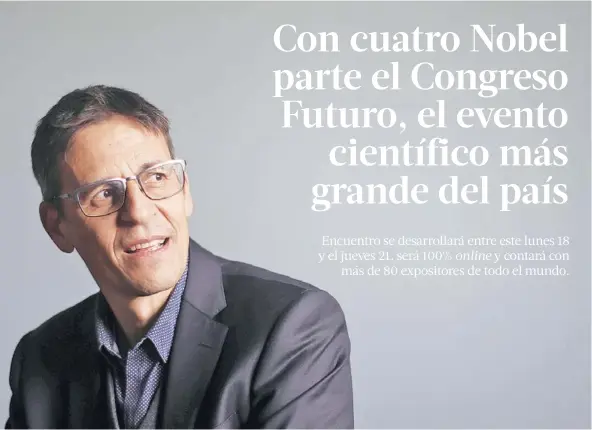  ??  ?? Didier Queloz, descubrido­r de primer exoplaneta y ganador del Nobel. El astrónomo es uno de los invitados principale­s del Congreso Futuro.