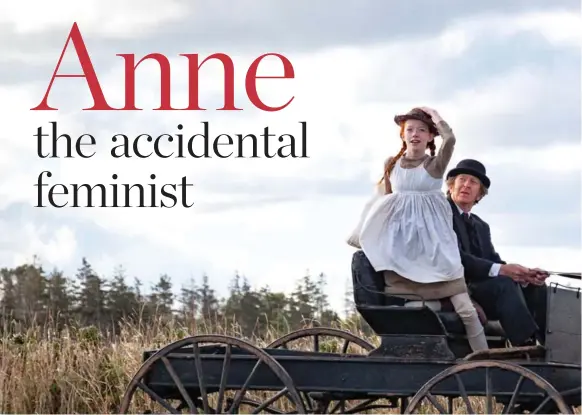  ?? MARVIN MOORE ?? CBC’s Anne stars Amybeth McNulty as protagonis­t Anne Shirley and R.H. Thomson as Matthew. The show is based on Lucy Maud Montgomery’s classic novel Anne of Green Gables.