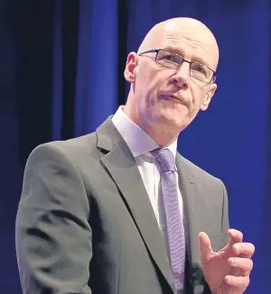  ?? Picture: PA. ?? Deputy First Minister John Swinney said he expects to see the number of trainees rise.