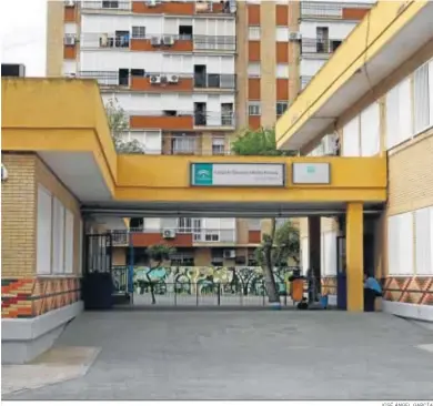  ?? JOSÉ ÁNGEL GARCÍA ?? El CEIP San José Obrero, en el Distrito Norte, un colegio de educación compensato­ria.